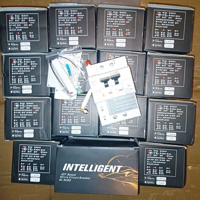 30mA RCBO WiFi Disjunctor diferential masurare energie TUYA 30mA RCBO WiFi Disjunctor diferential masurare energie TUYA